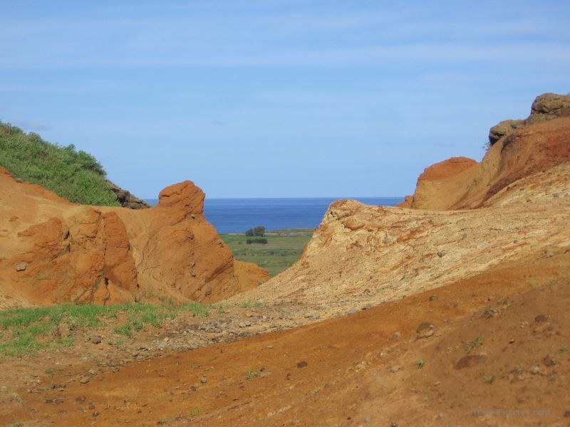 west rim Rano Raraku crater